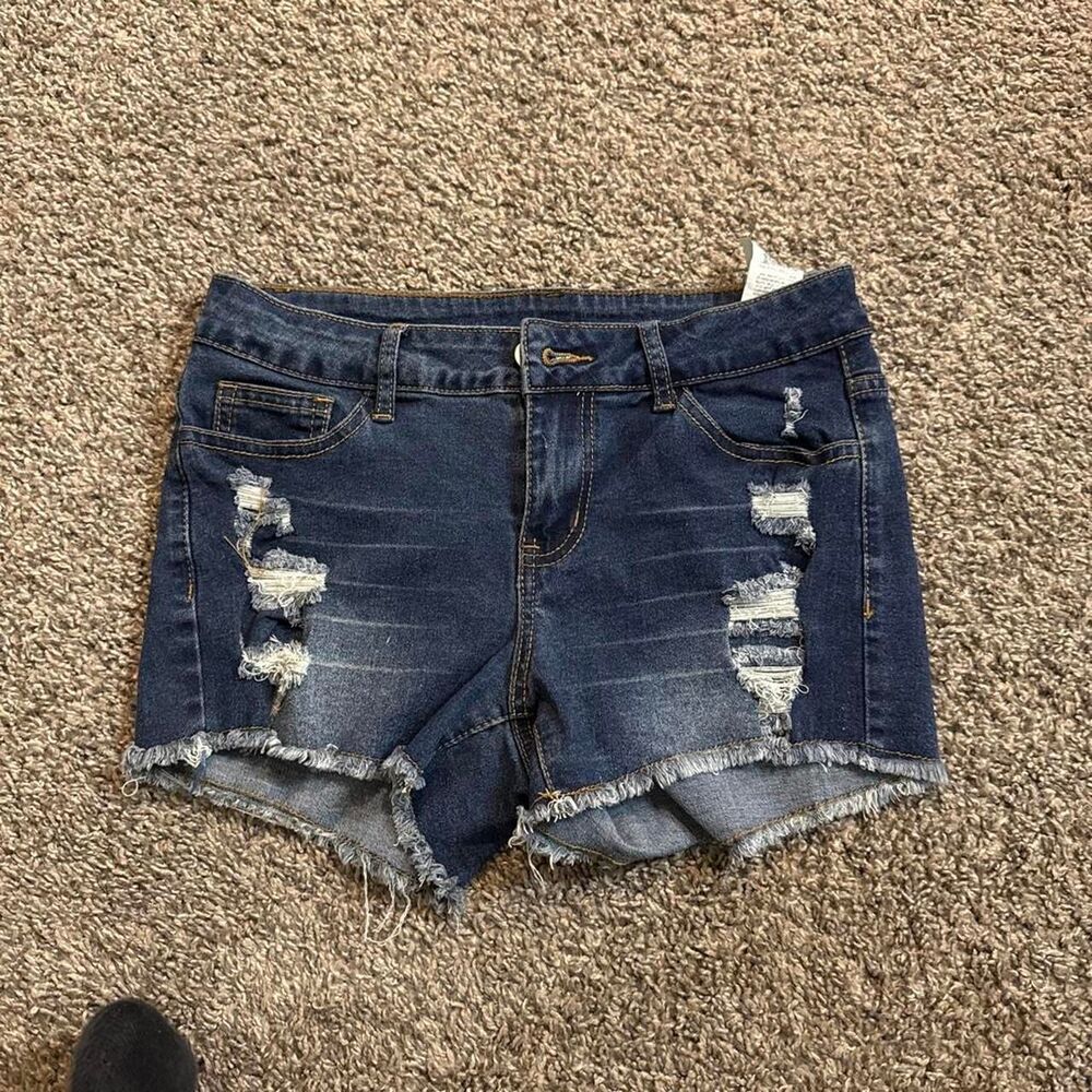 Shein Women's Blue and Navy Shorts